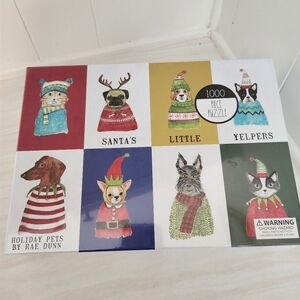 Rae Dunn Holiday Pets 1000 piece Jigsaw Puzzle